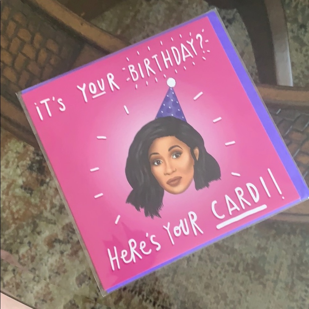 Cardi B Birthday Card
